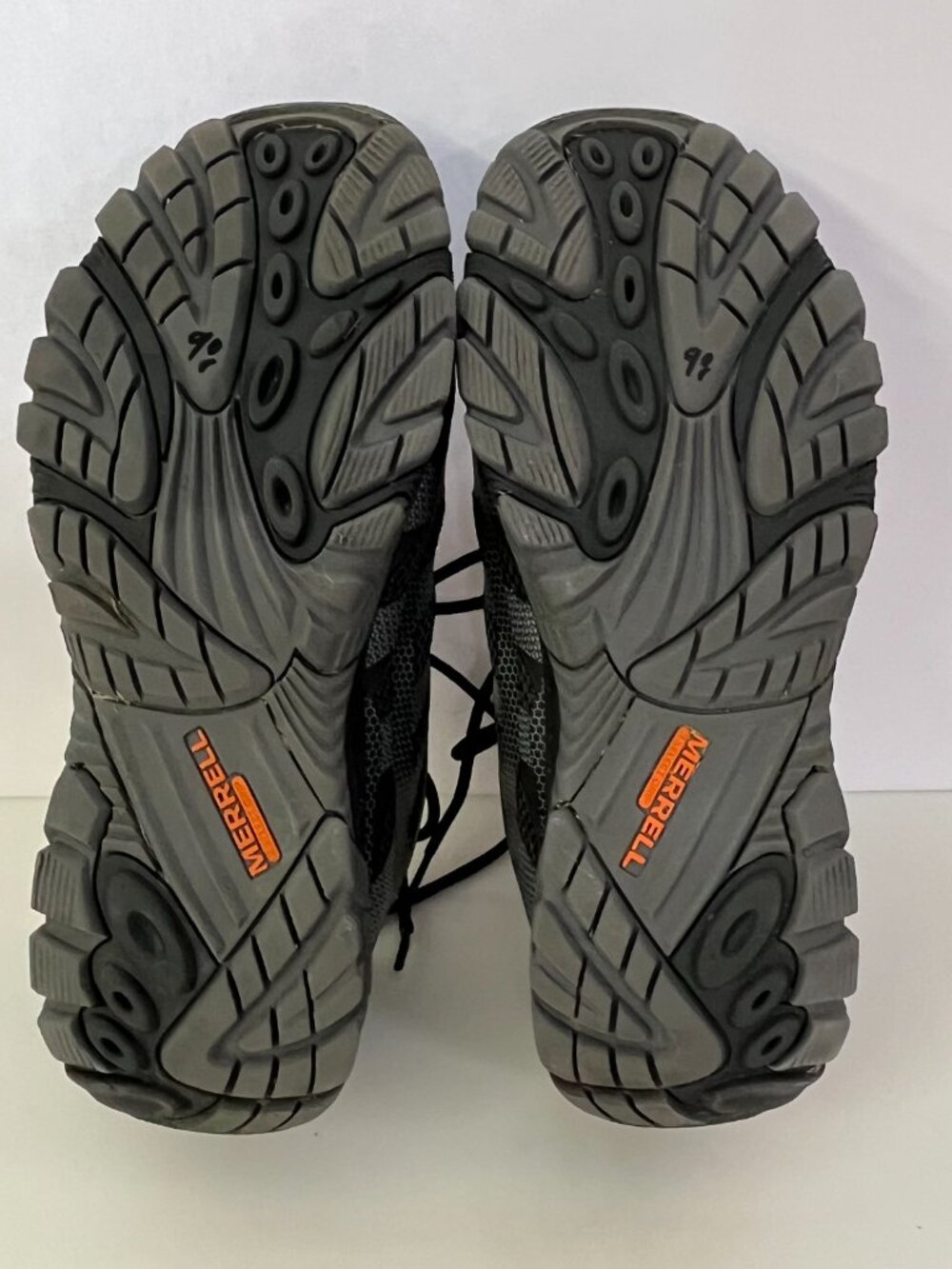 Merrell Mens Hiking Shoes Moab Edge 2 Mesh Gray Orange Lightweight Mens 11 - Picture 5 of 10